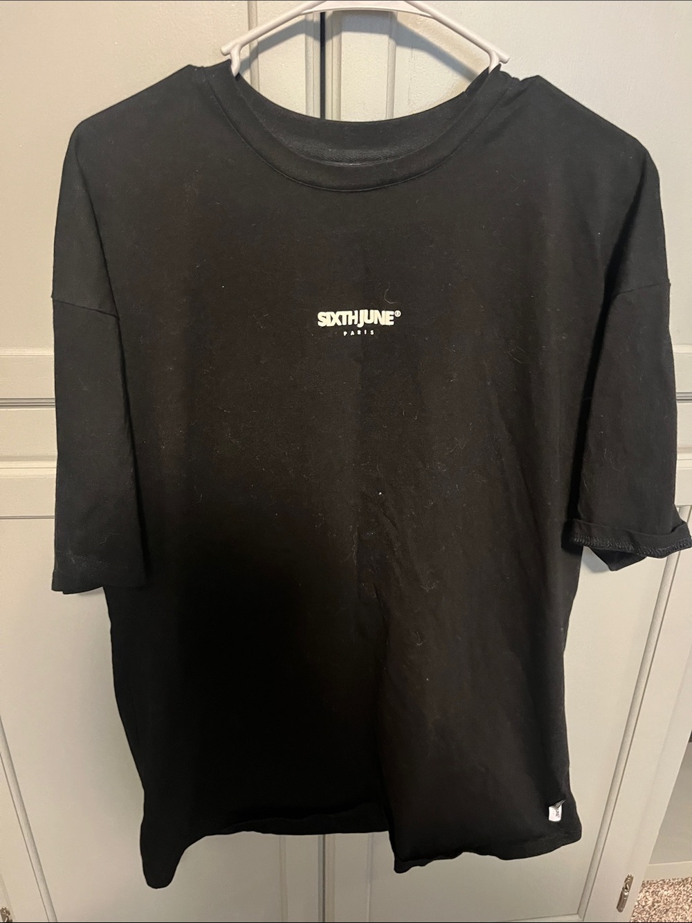 Sixth June Black Logo Tee